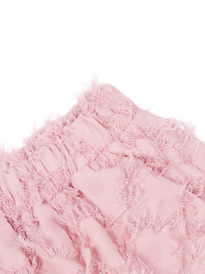 Shorts Pink Polyester Lining Cotton