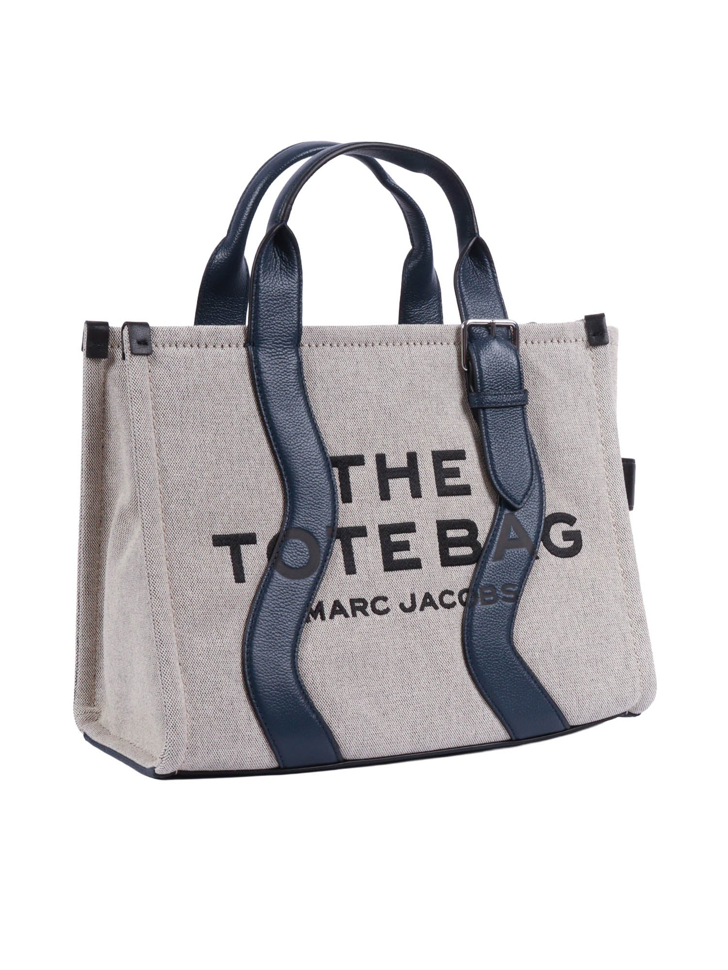 The Medium Tote White Cotton Polyester Handbag