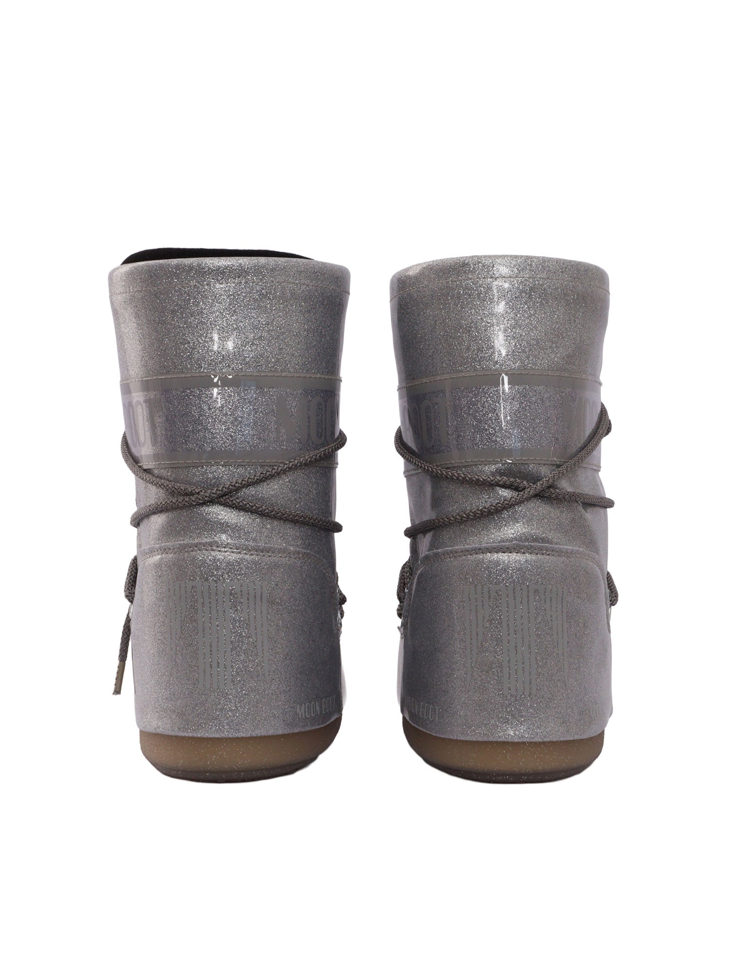 Mb Icon Glitter Boots Silver Booties