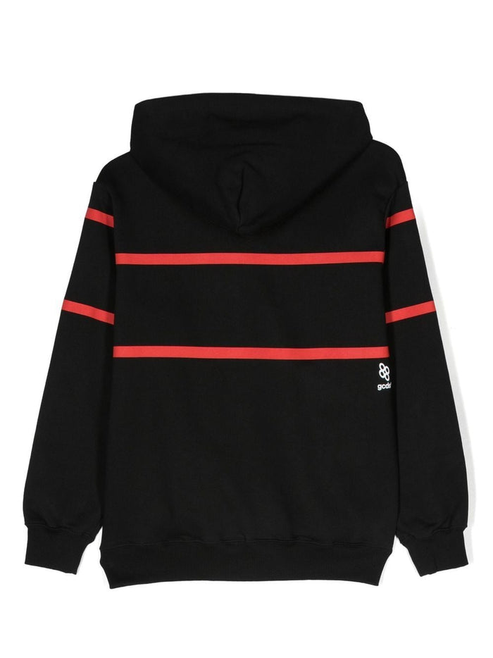 Felpa Zippata Black Cotton |