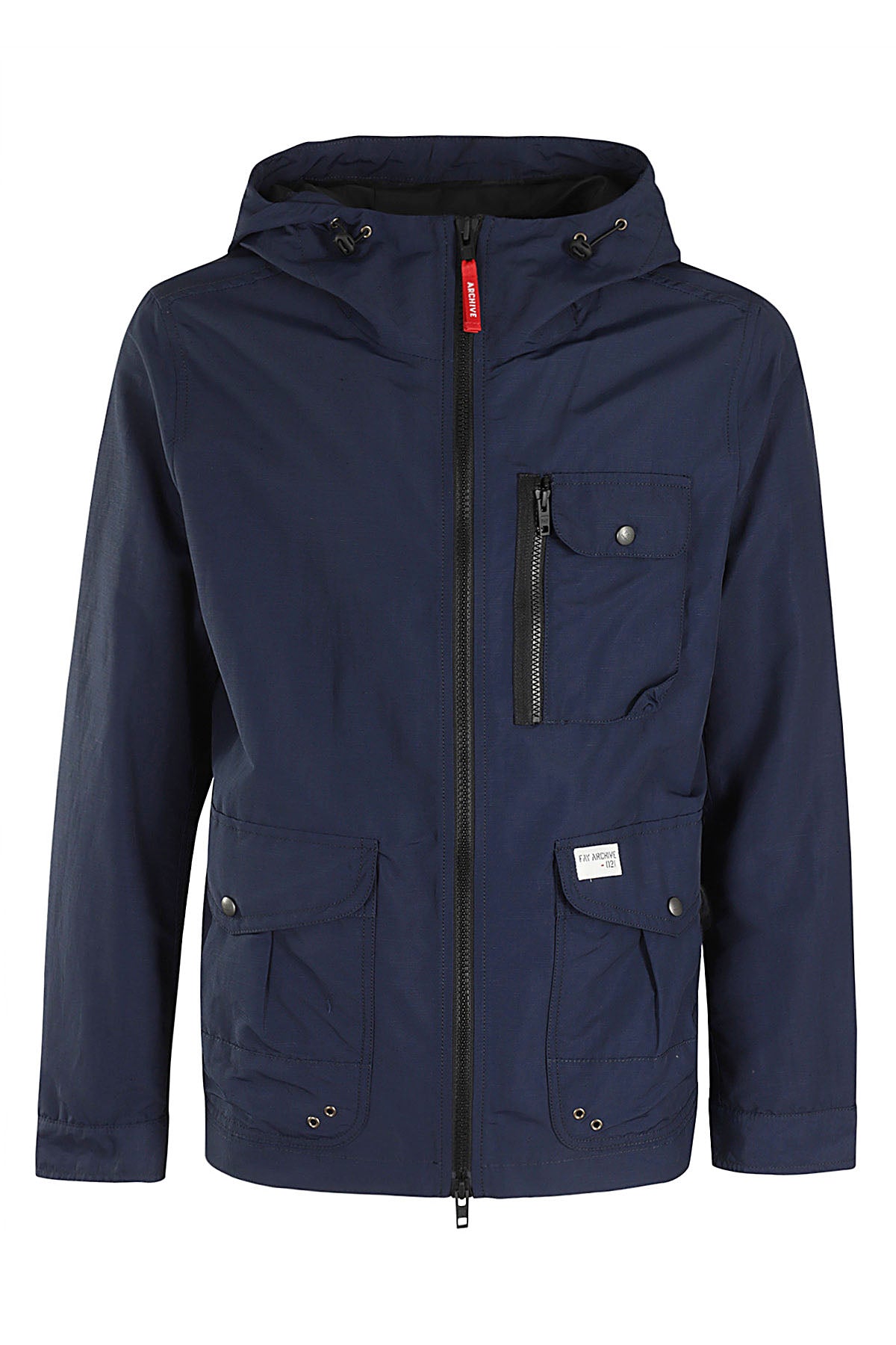 Windbreaker Archive Blue Poliammide Lino Cotone Giubbotto