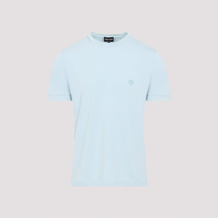 T-shirt Blue Viscose Elastane Tshirt