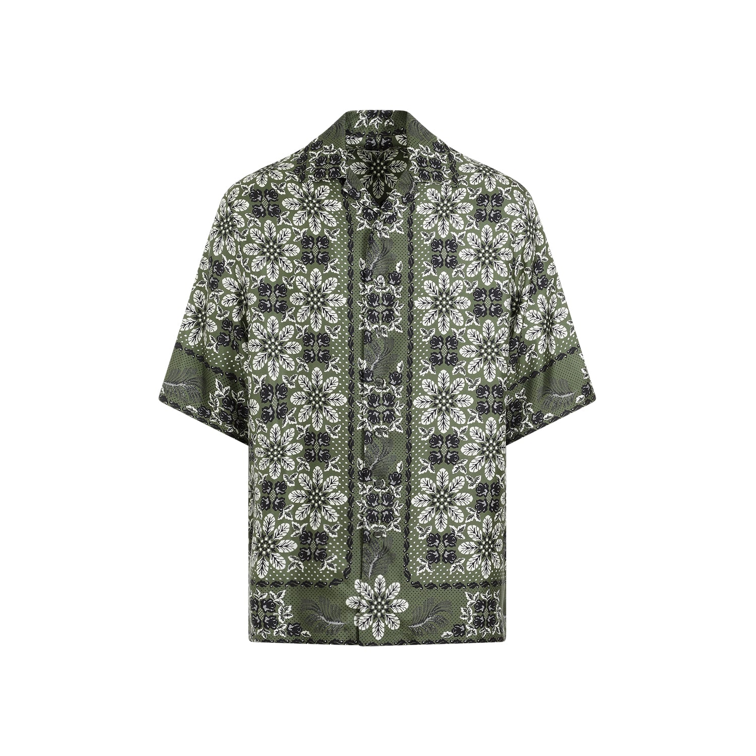 Silk Boxy Shirt Green