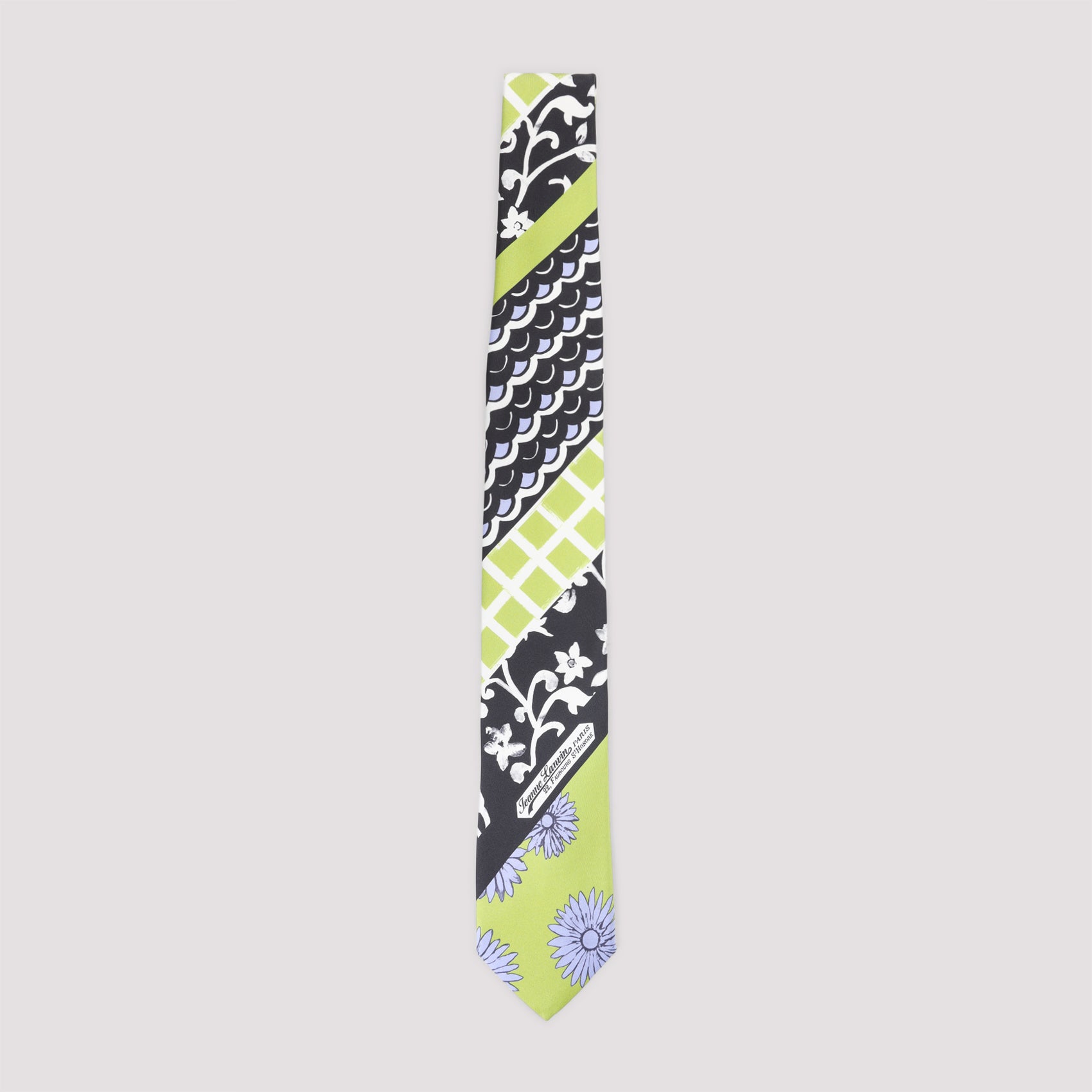 Patchwork Tie Pink & Purple Silk