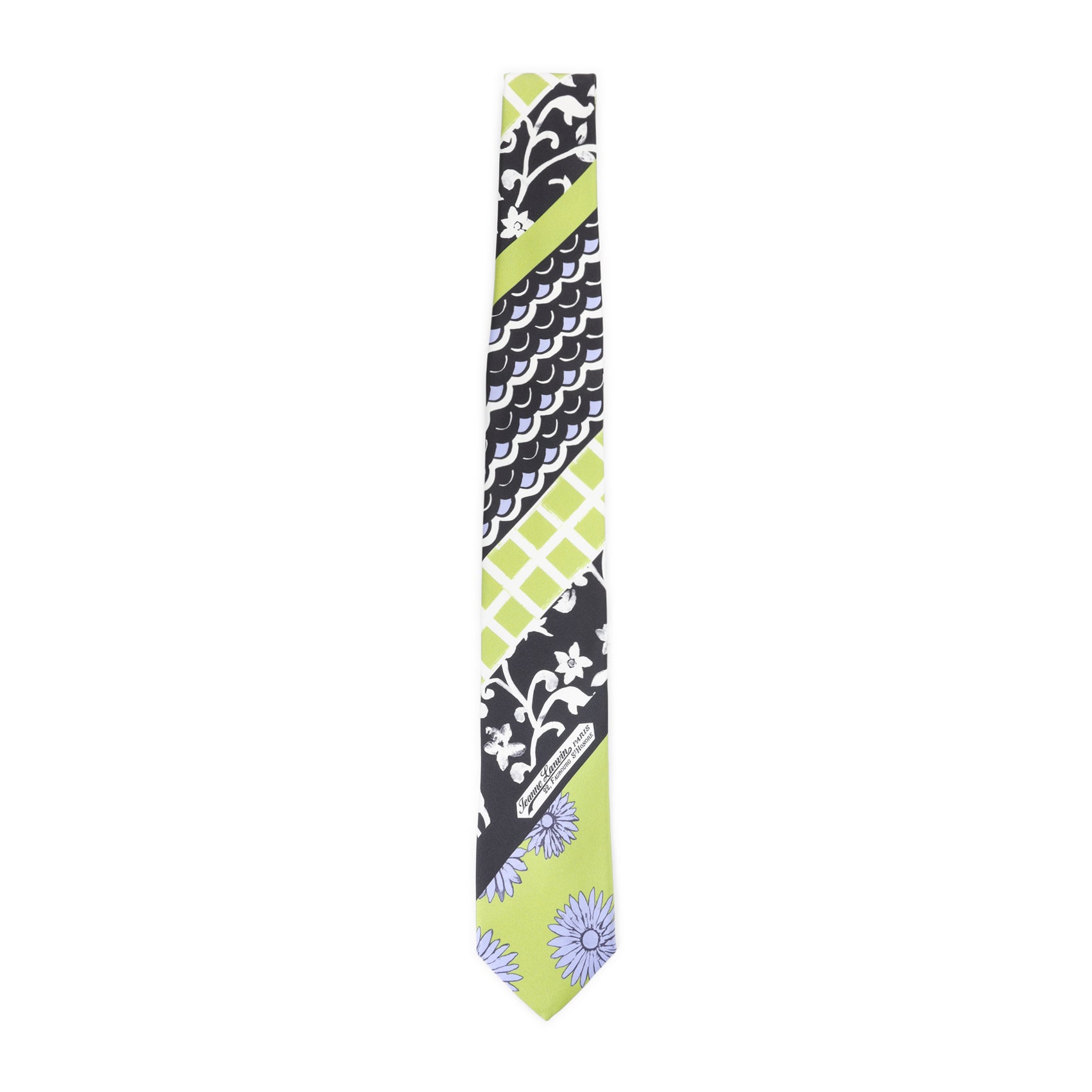 Patchwork Tie Pink & Purple Silk