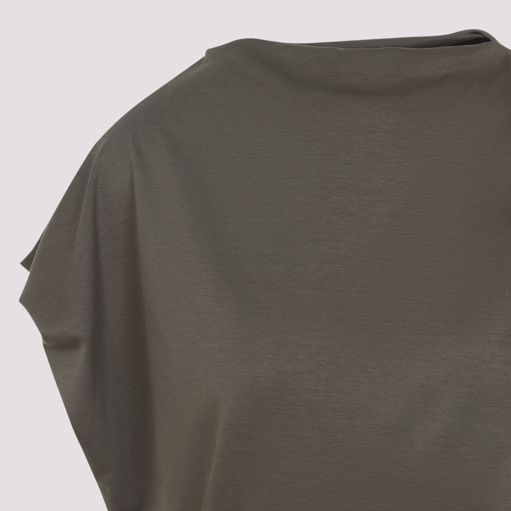 The Drap Top Green Cotton Silk