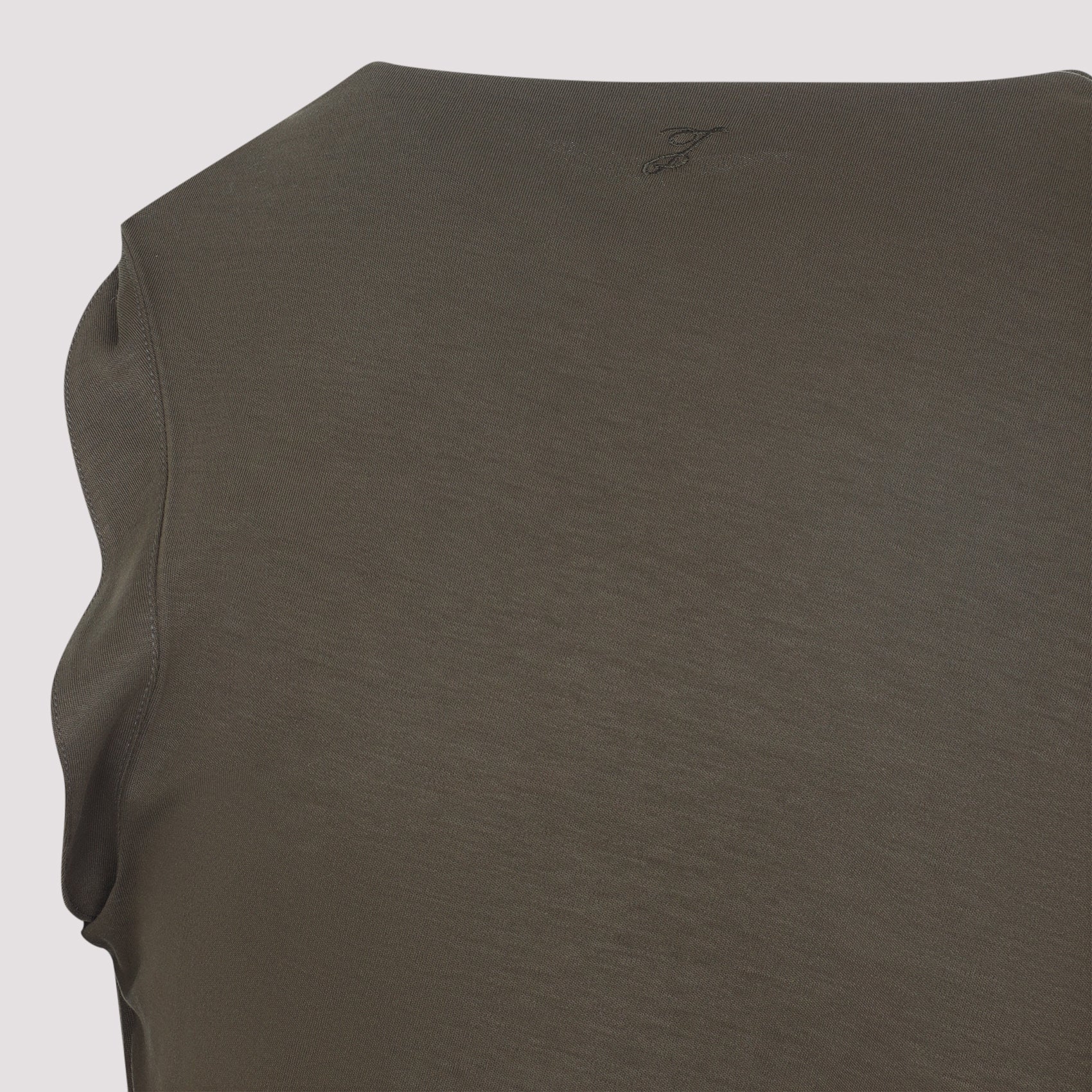 The Drap Top Green Cotton Silk