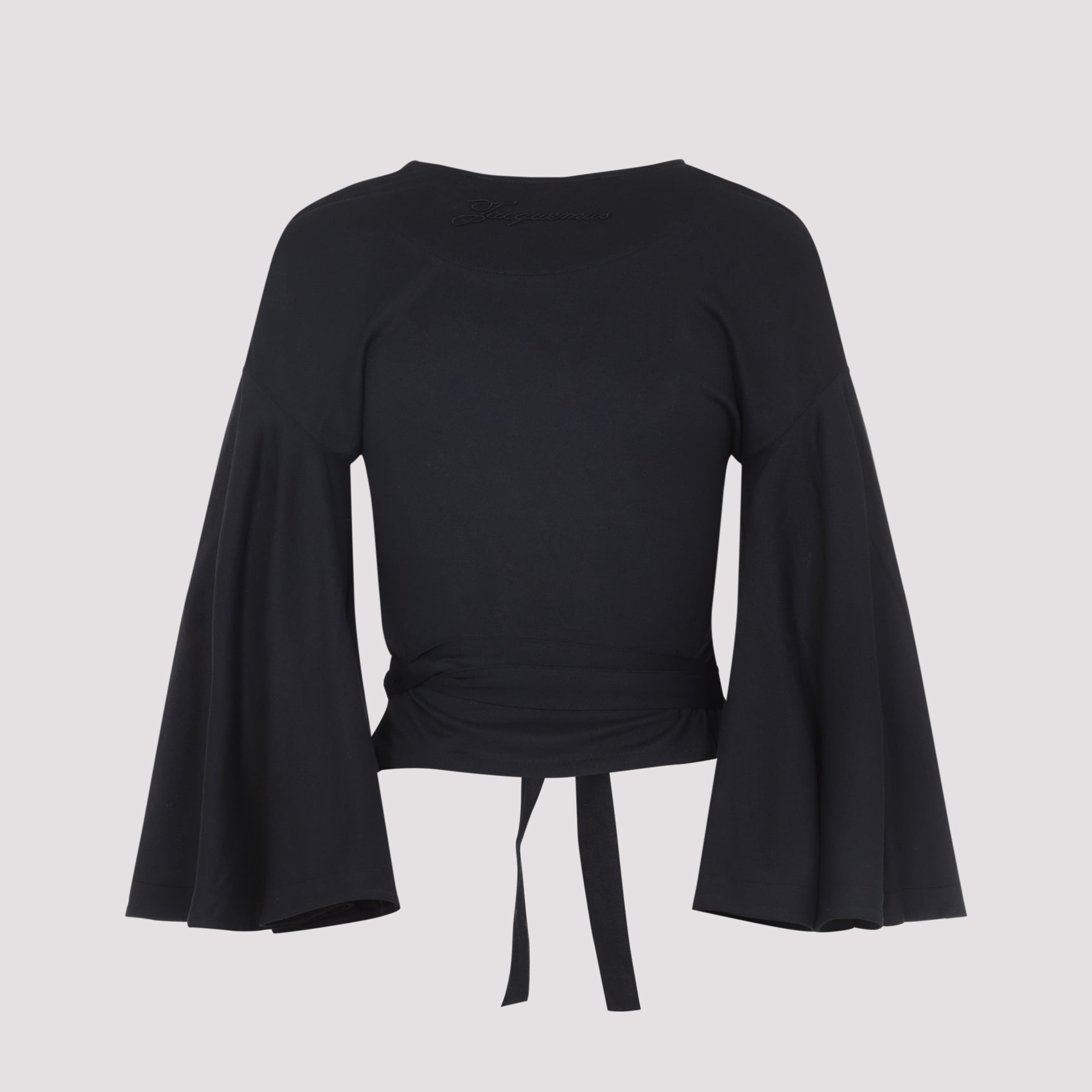 Le Cache Coeur Ventadou Top Black Paper Recycled Polyester
