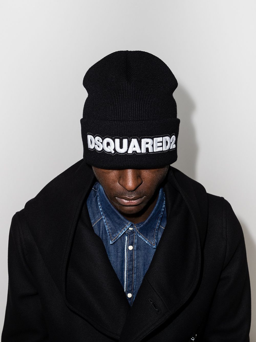 Knit Hat Black Wool | Cappello