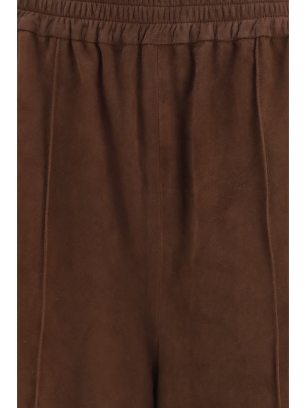 Suede Pants Ebony Chamois Leather Trousers