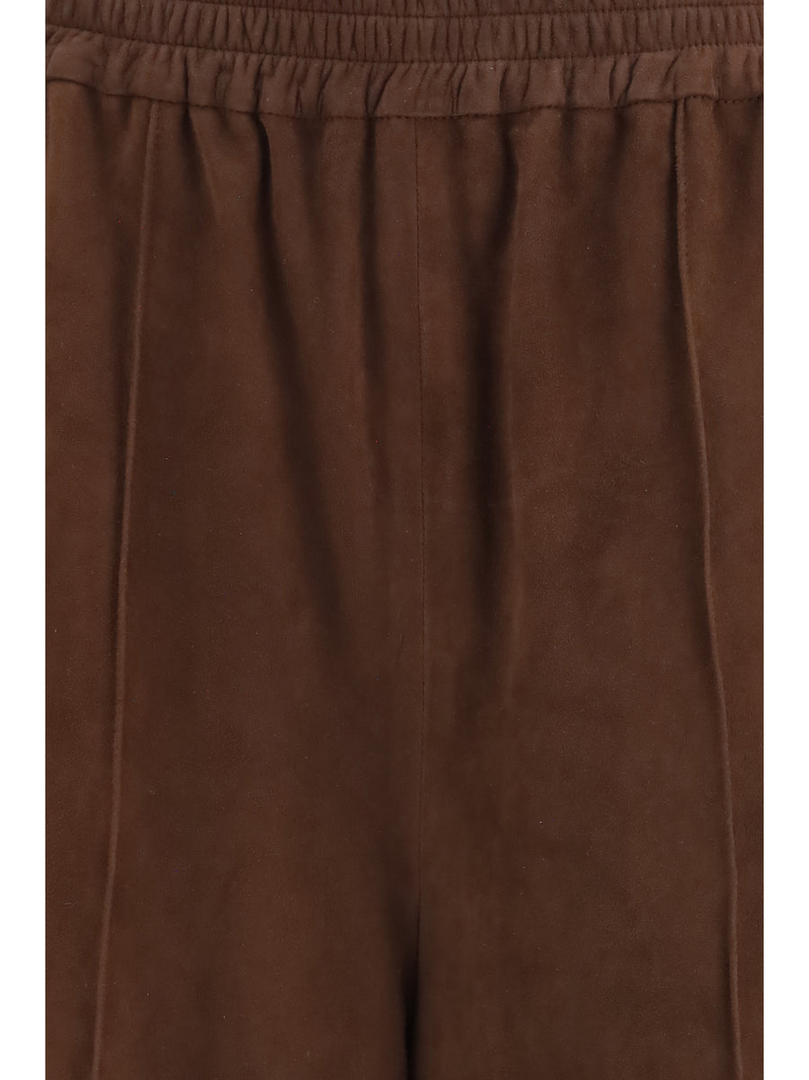 Suede Pants Ebony Chamois Leather Trousers