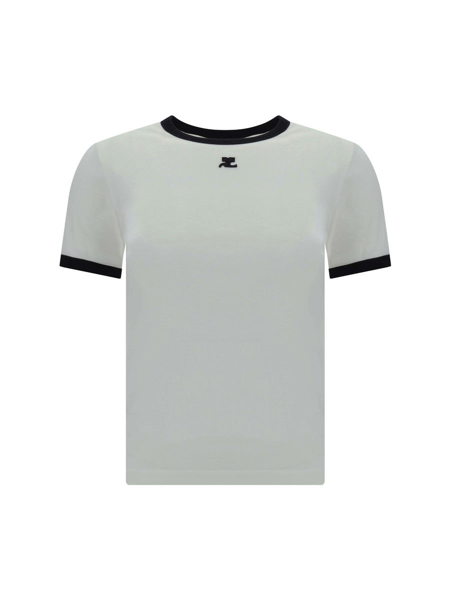 T-Shirt Heritage White-Black White/black Cotton T-shirts & Jerseys