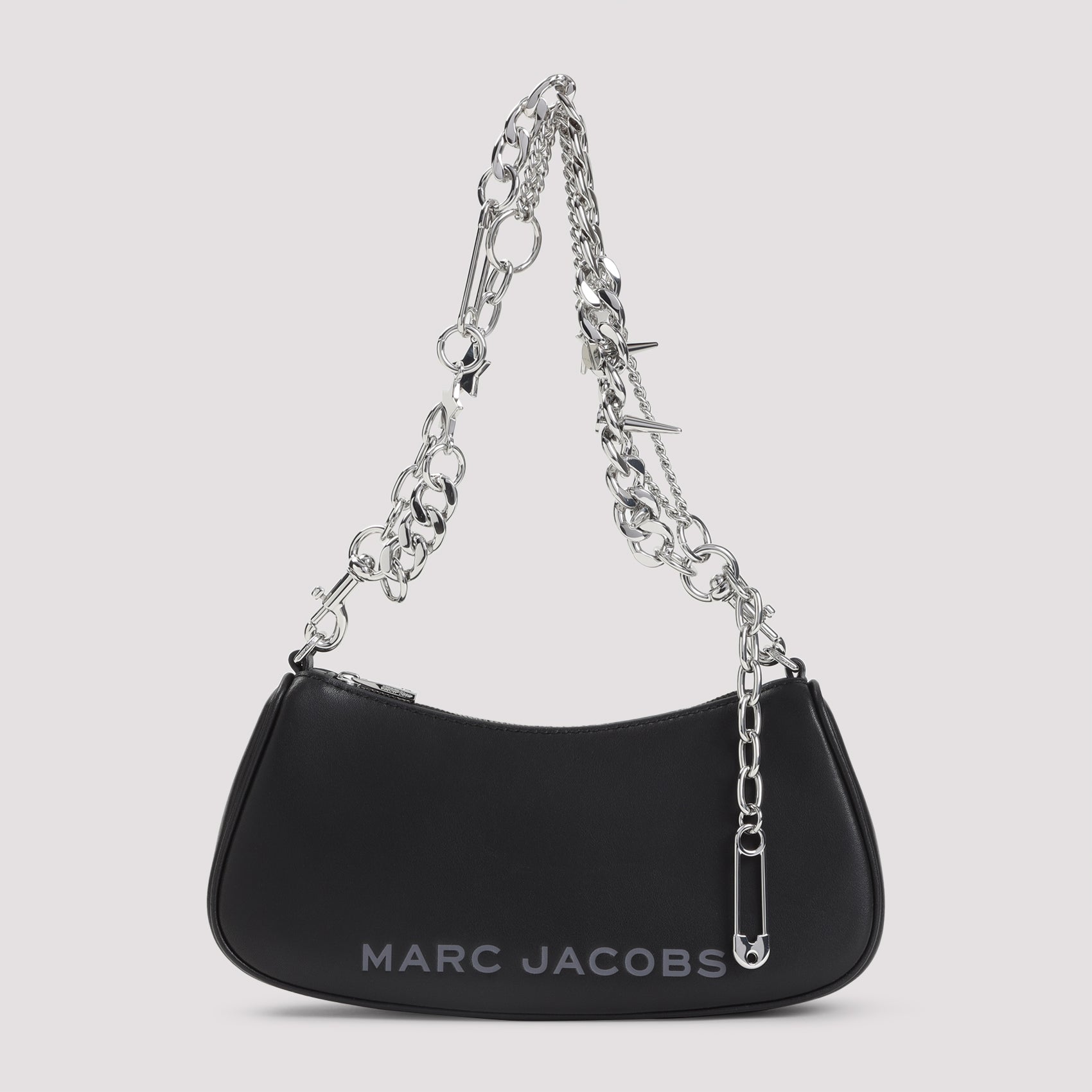 The Shoulder Bag Black Split Cow Leather
