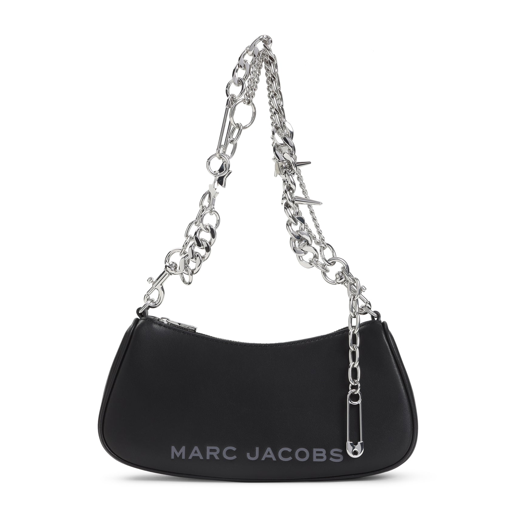 The Shoulder Bag Black Split Cow Leather