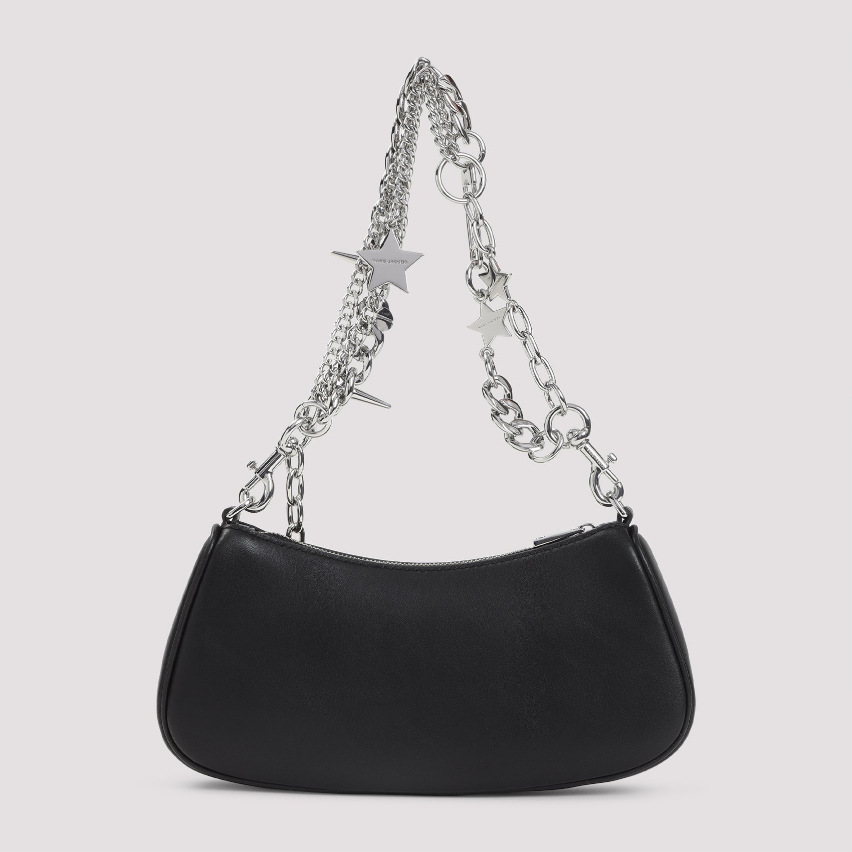 The Shoulder Bag Black Split Cow Leather