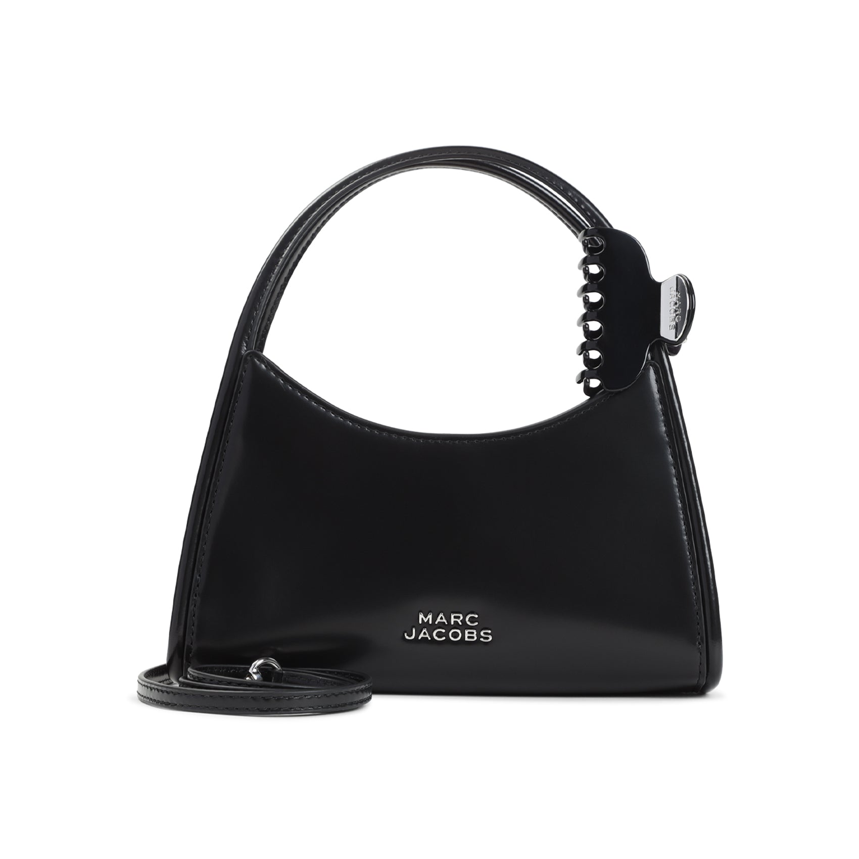 The Claw Clip Crossbody Bag Black Cow Leather