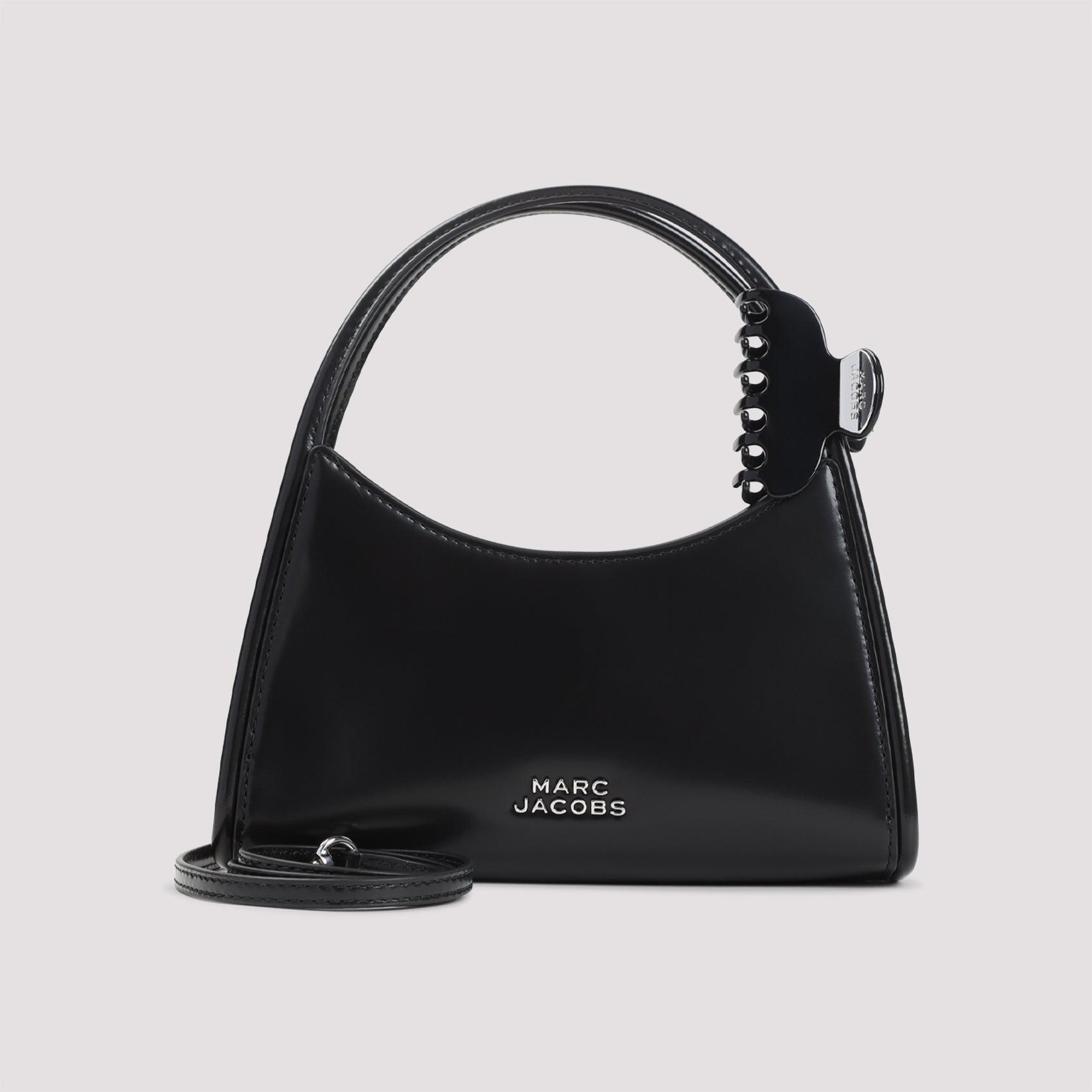 The Claw Clip Crossbody Bag Black Cow Leather