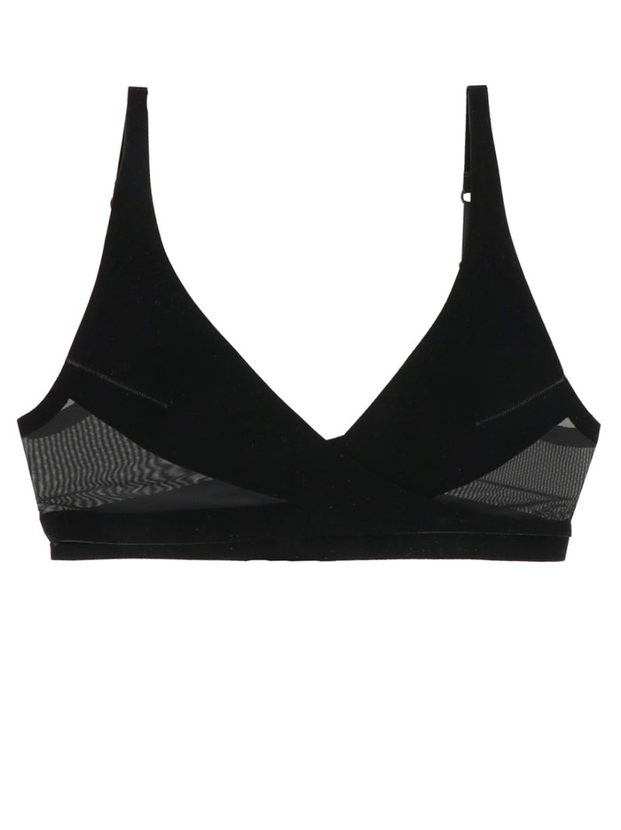 Wolford X Mugler Flock Shaping Bra Black Polyamide Elastane Intimo