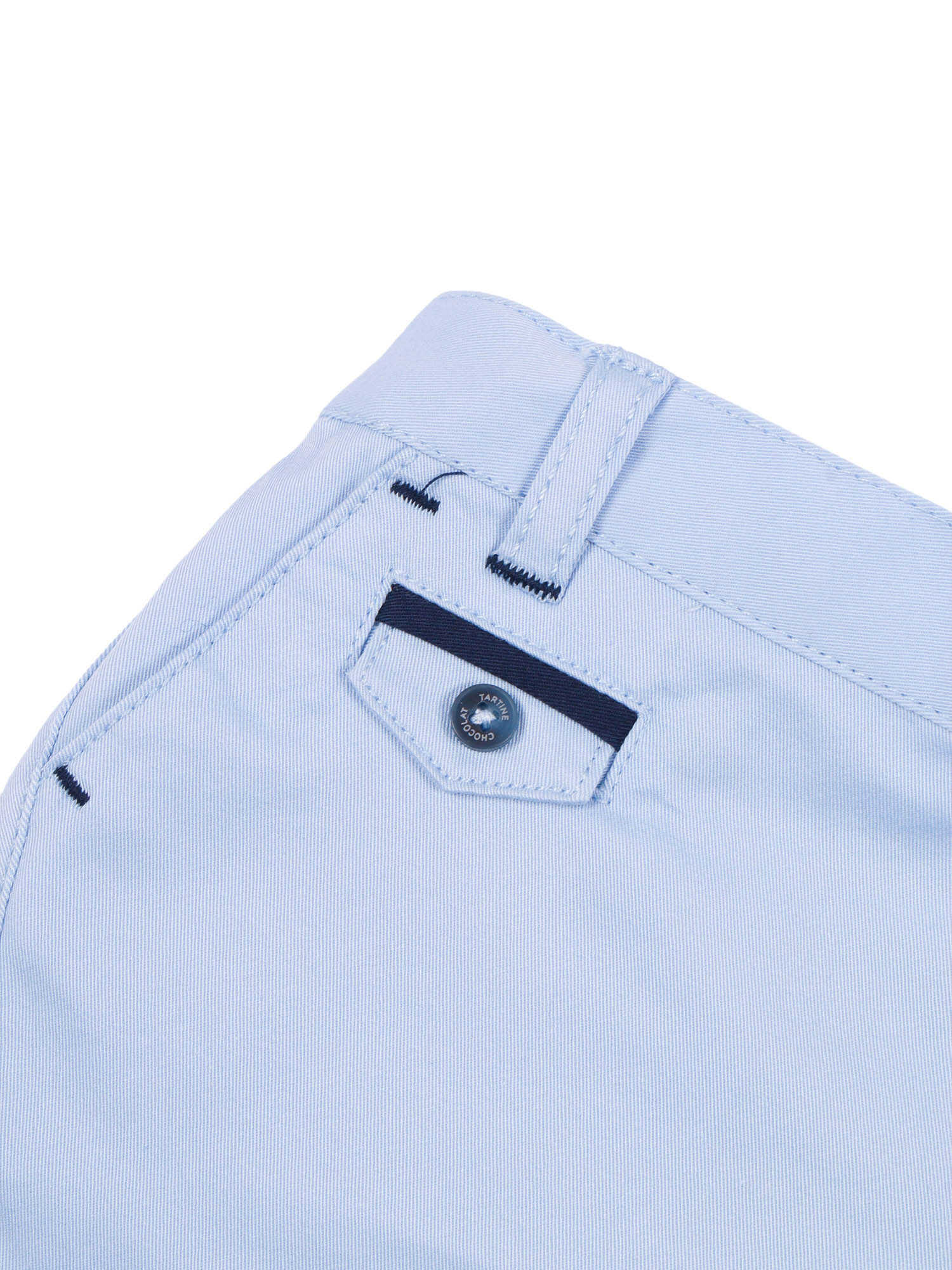 Bermuda Light Blue Cotton Elastane Short