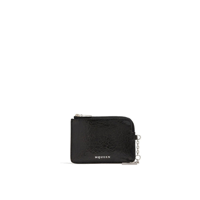 Sling Pip Coin Pouch Black Calf Leather