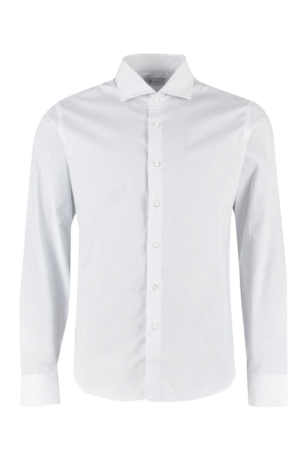 Shirt, Printed Cotton, White