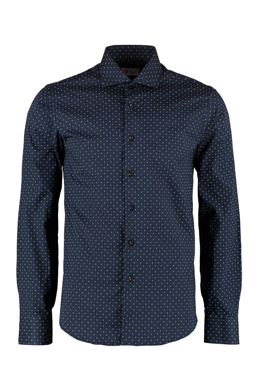 Shirt — Printed Cotton, Blue