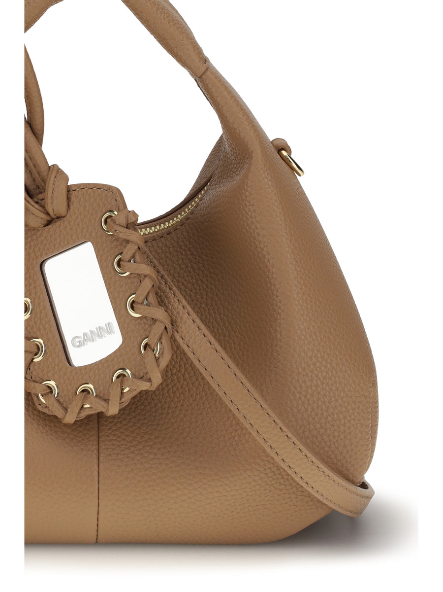 Hobo Handbag Tawny Birch Recycled Polyester Handbags