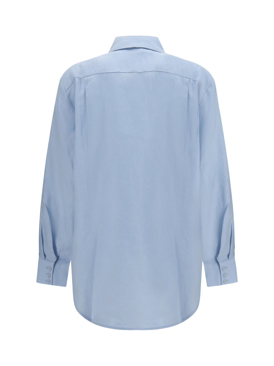 Shirt Grace Pale Blue Linen