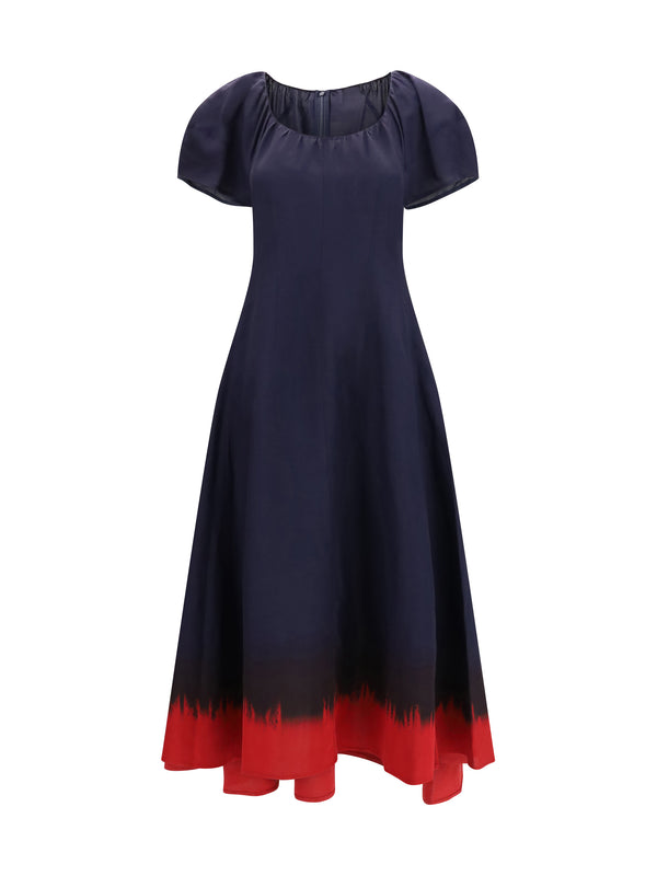 Tory Burch 64% Viscose dress in navy