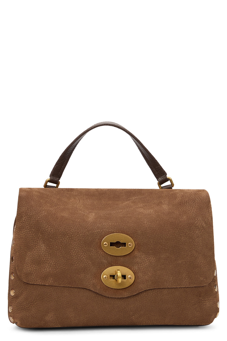 Shoulder Bag Postina Brown Leather Calfskin Tote