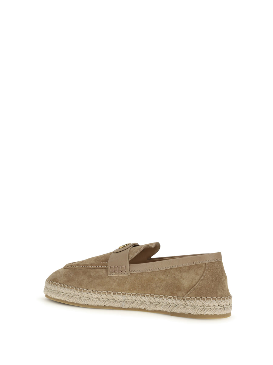 Espadrilles Suede Camel Upper: Calf Leather