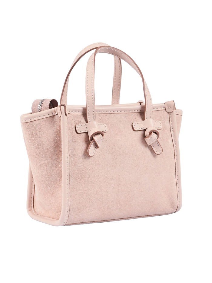 LEATHER BAG Pink Cow Shoulder
