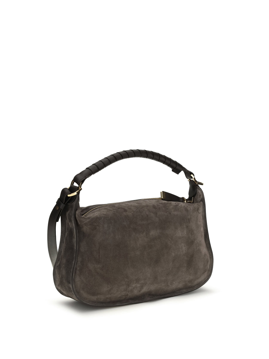 Shoulder Bag Marcie Kohl Brown Calf Leather