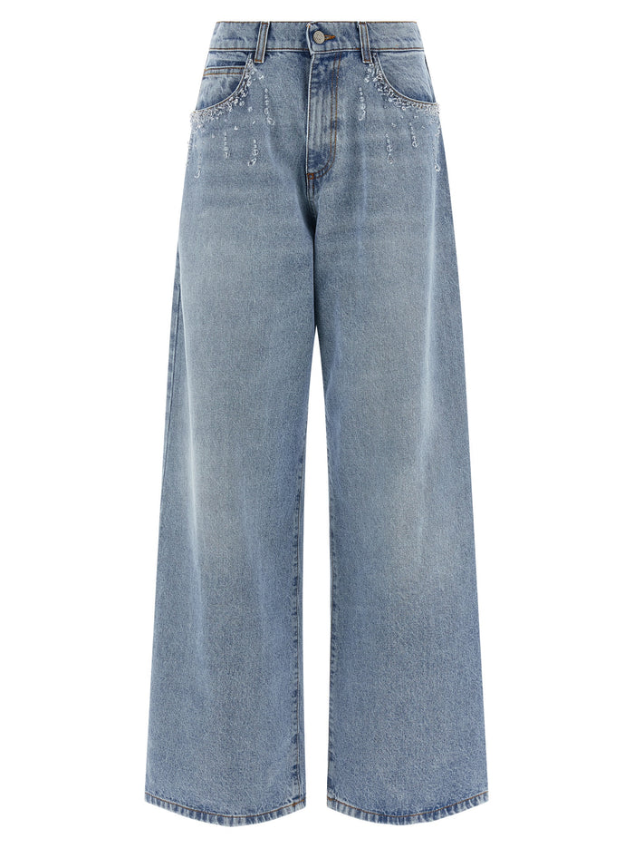 Crystal jeans Light Blue Cotton