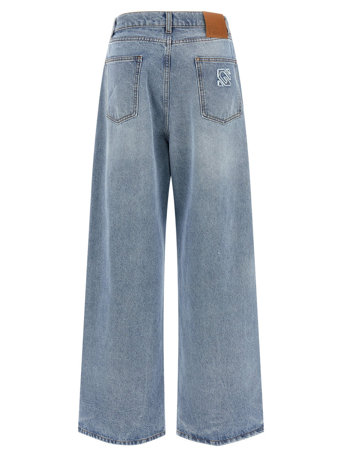 Crystal jeans Light Blue Cotton