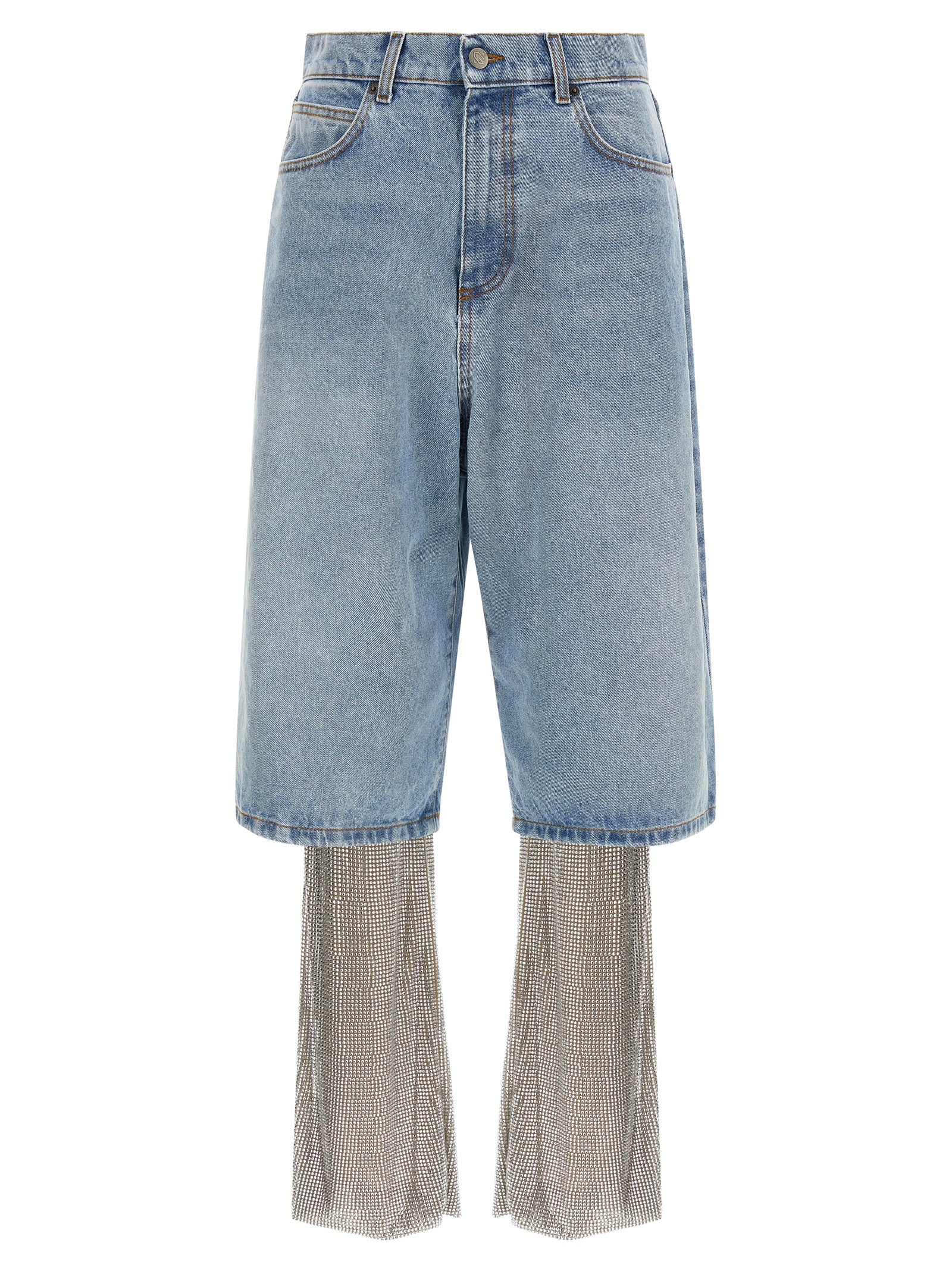 Crystal jeans + leggings Multicolor Cotton
