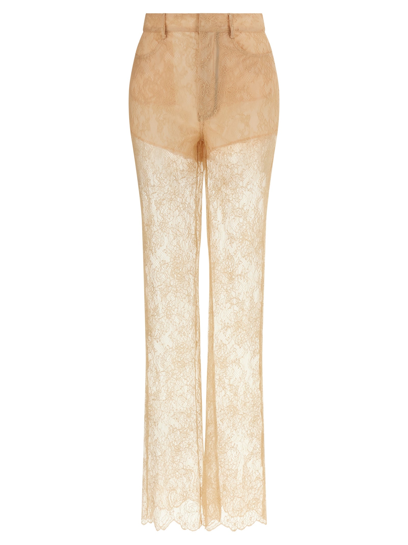 Lace trousers Pink Polyamide Pant