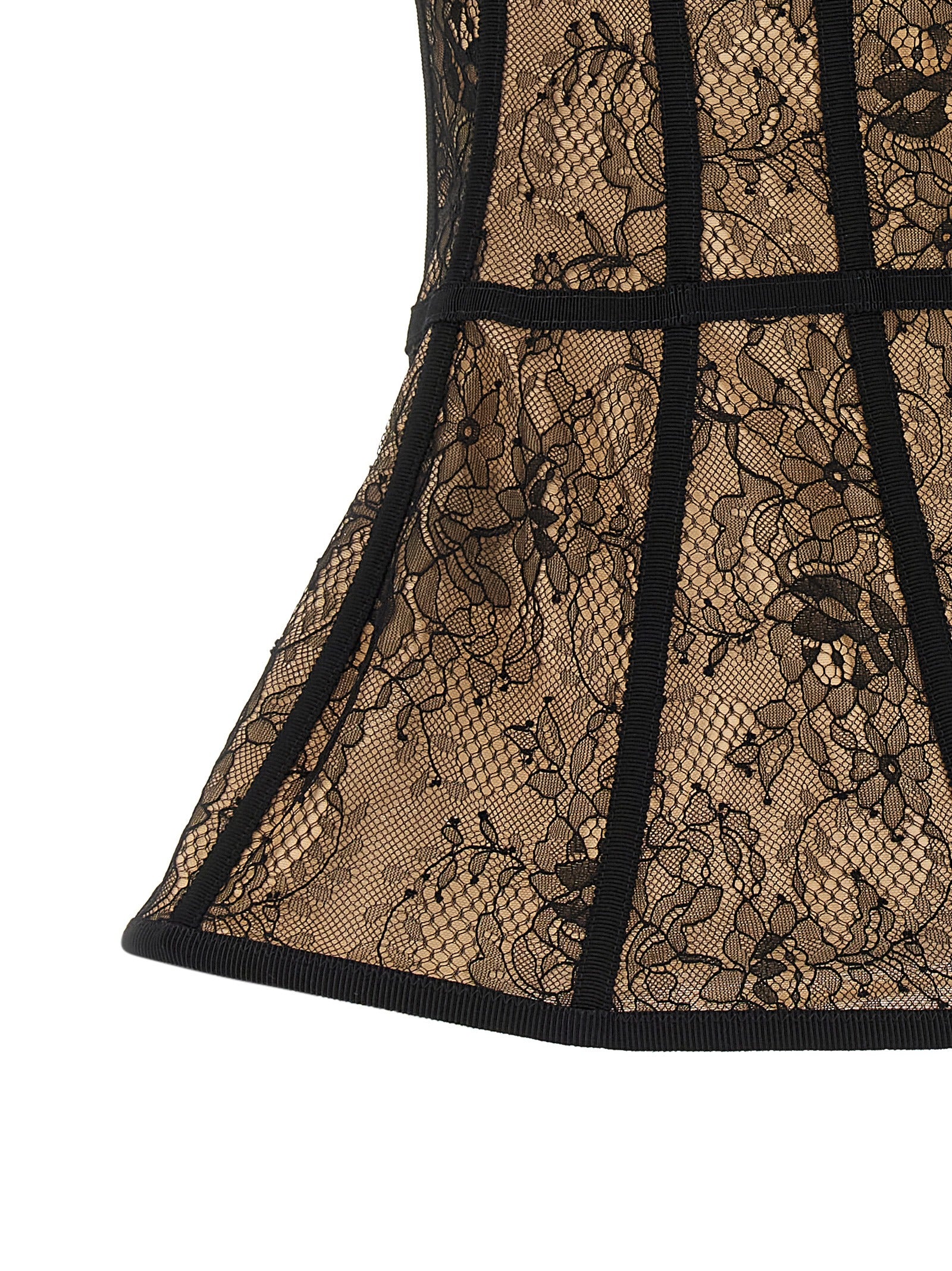 Bustier Top Black Polyamide Tops