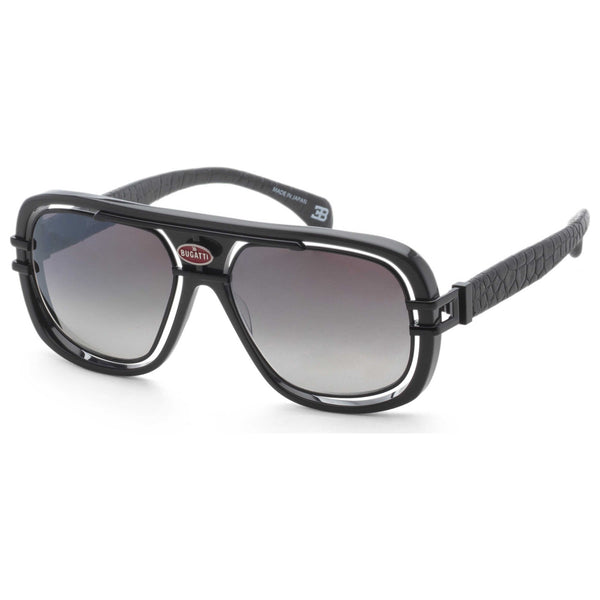 Bugatti Mens 58mm Grey Black Pvd Sunglasses 07-Gry-Bk One Color