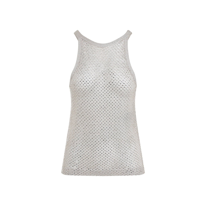 Tom Ford Lurex Knit Top Nude & Neutrals Viscose