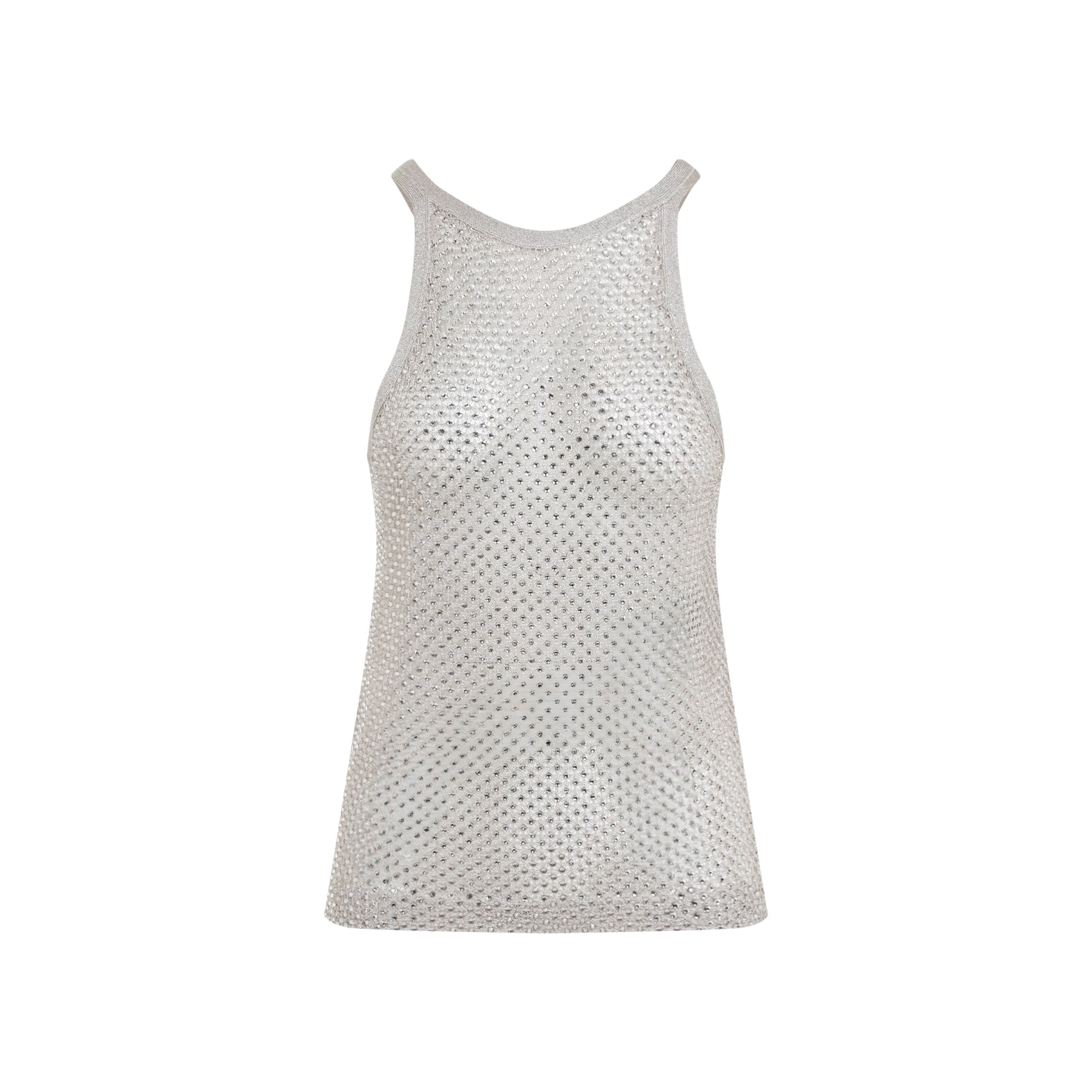 Lurex Knit Top Nude & Neutrals Viscose Polyester