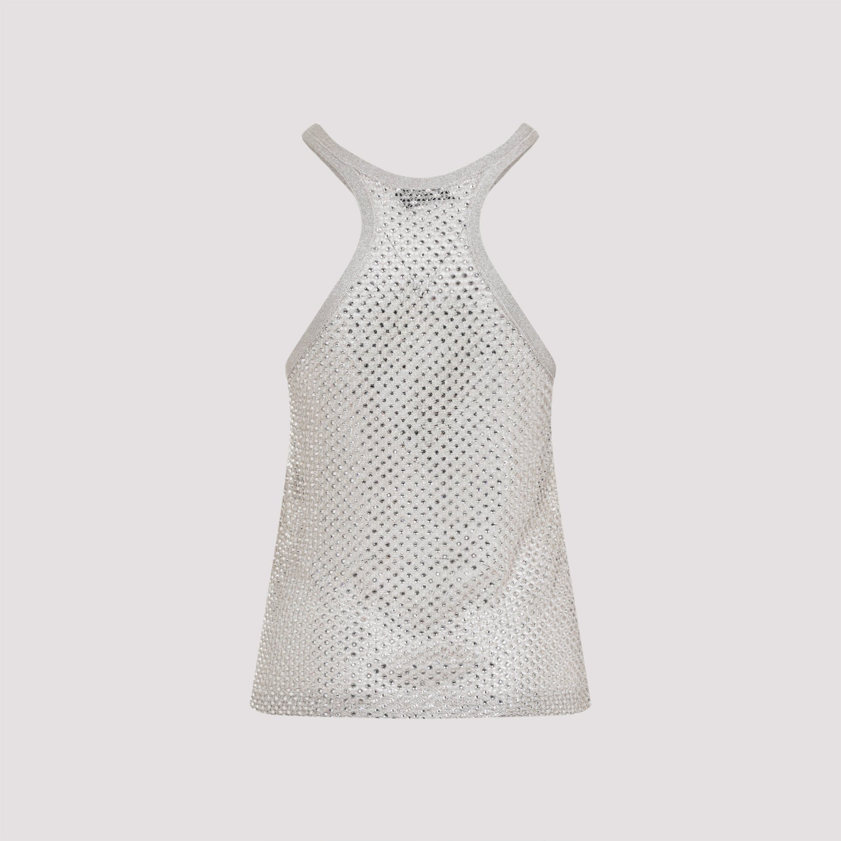 Lurex Knit Top Nude & Neutrals Viscose Polyester