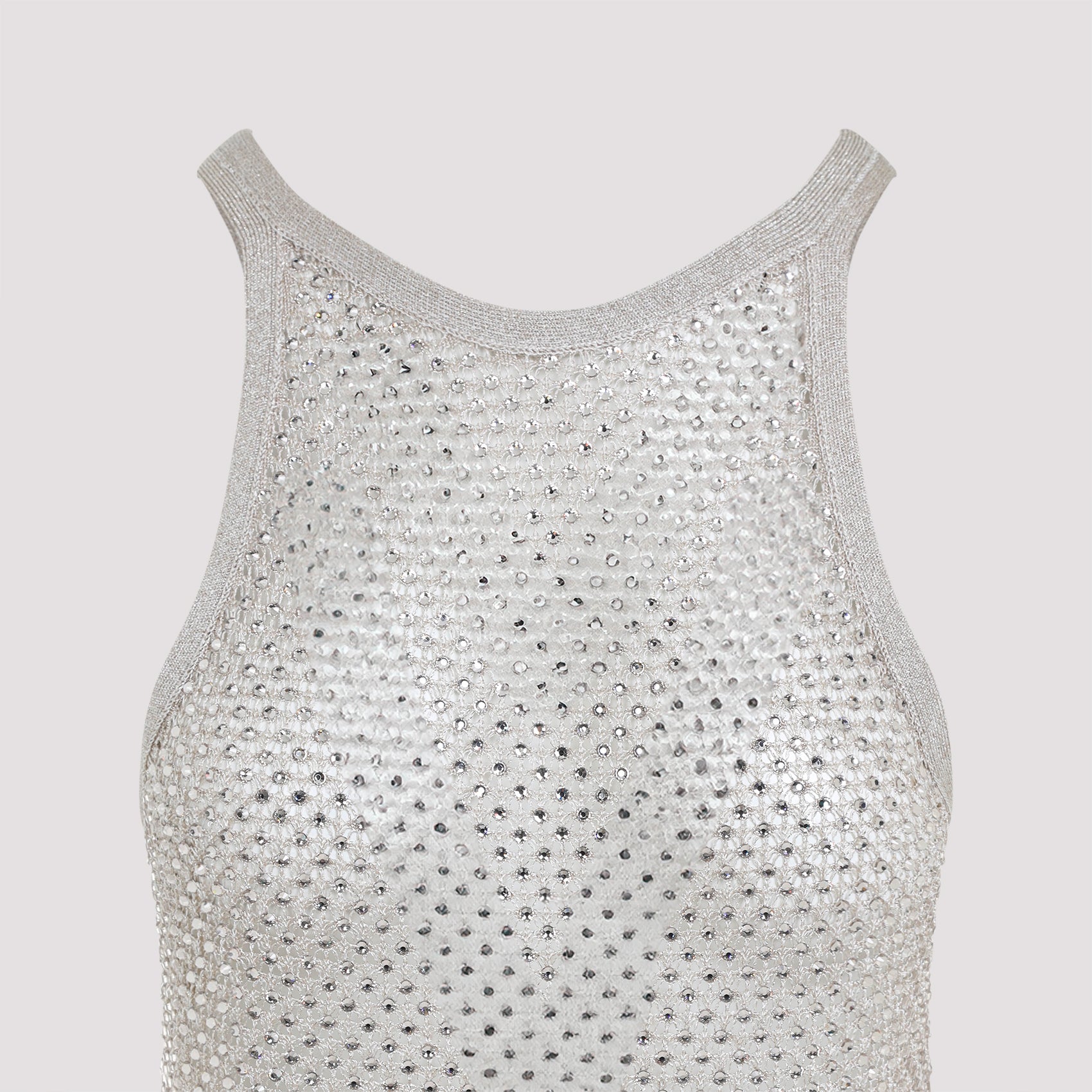 Lurex Knit Top Nude & Neutrals Viscose Polyester