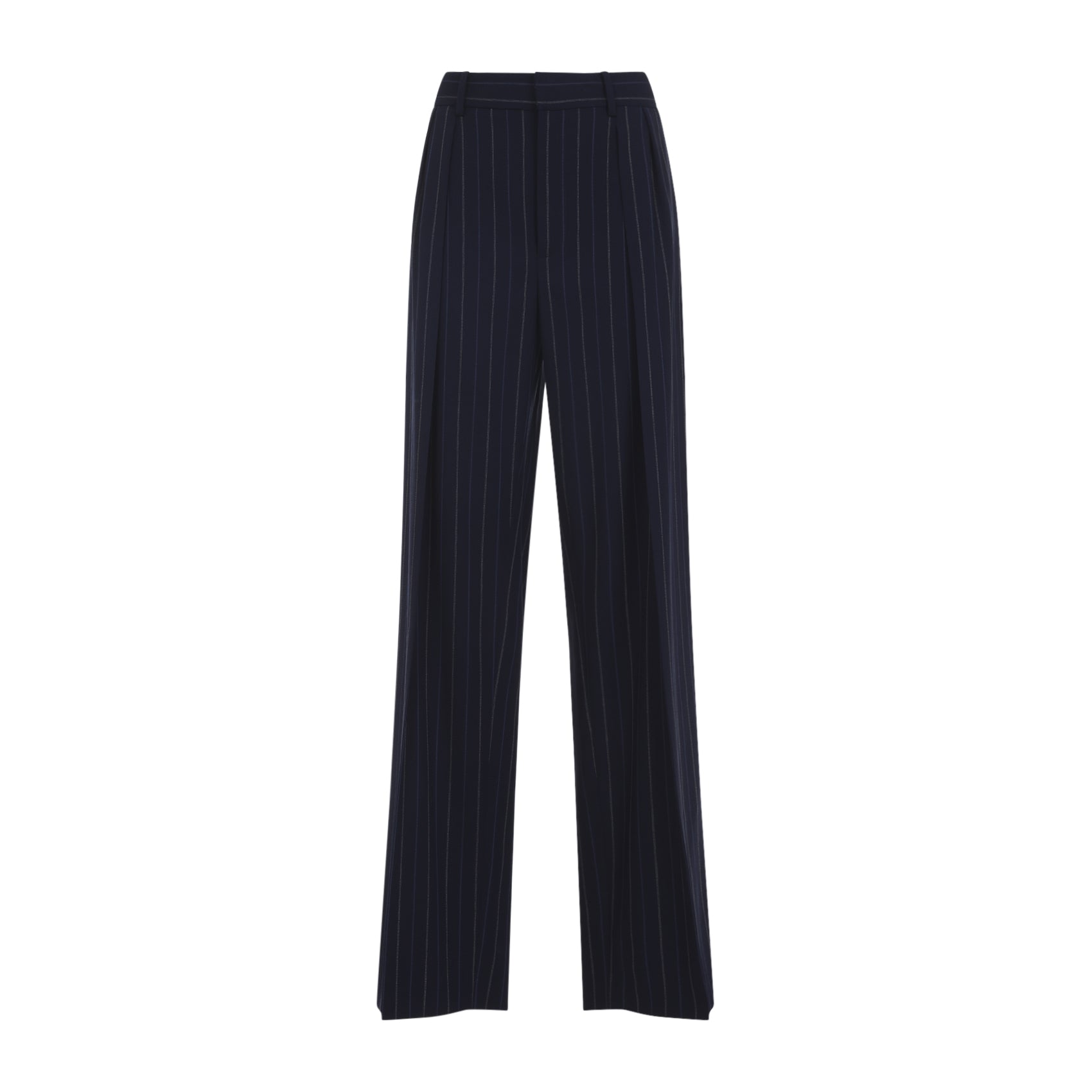 Jody Pleated Pants Blue Wool