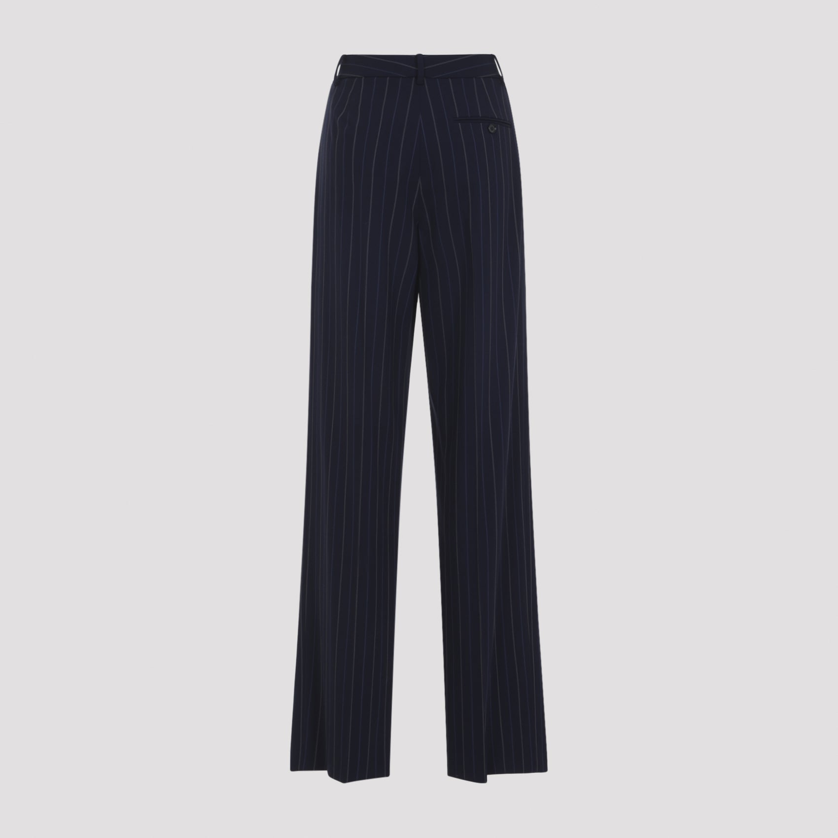 Jody Pleated Pants Blue Wool
