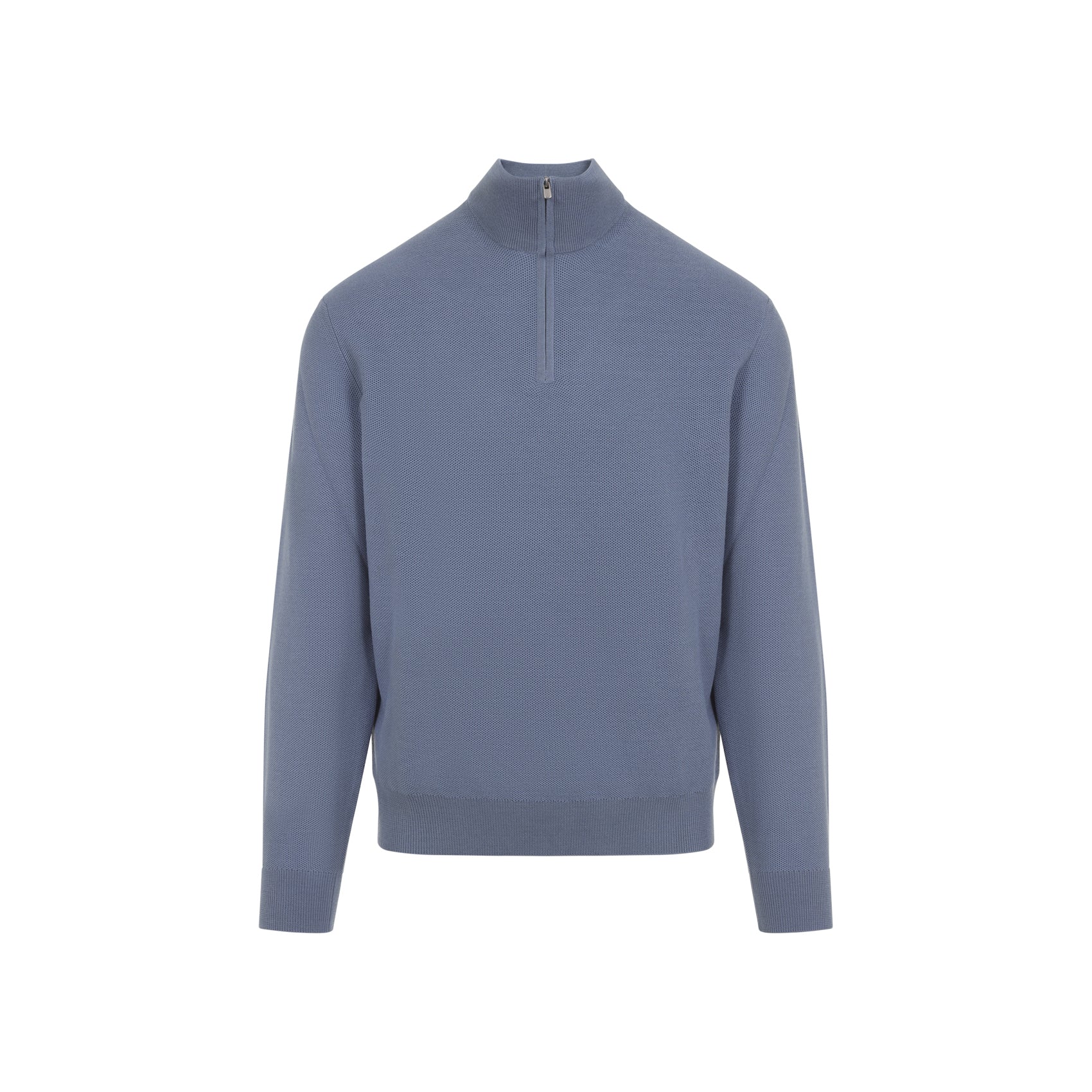 Pullover Blue Wool Sweater