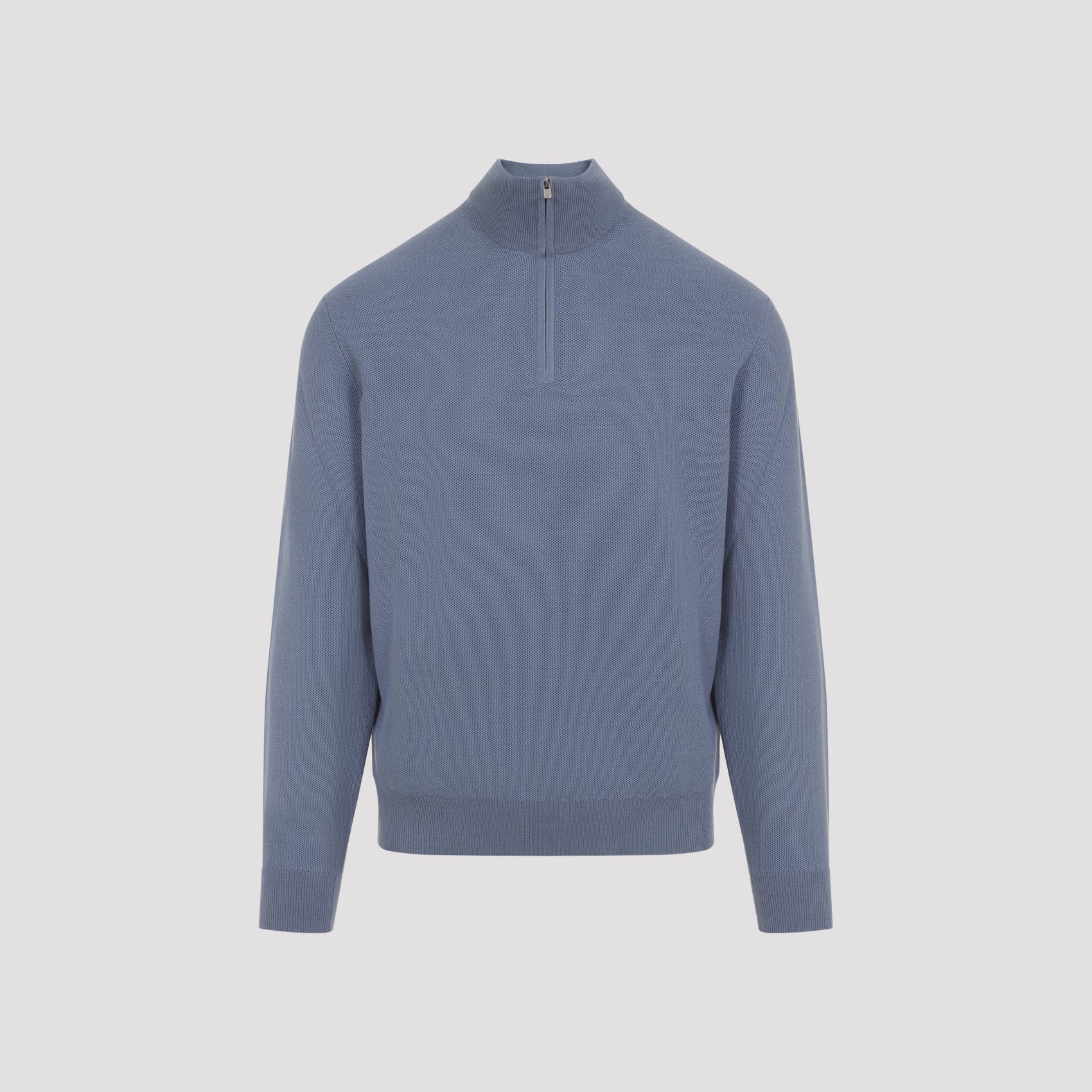 Pullover Blue Wool Sweater