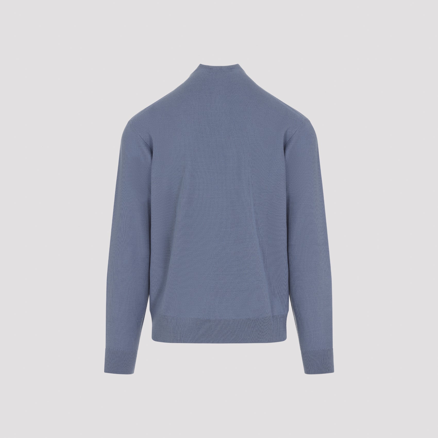 Pullover Blue Wool Sweater