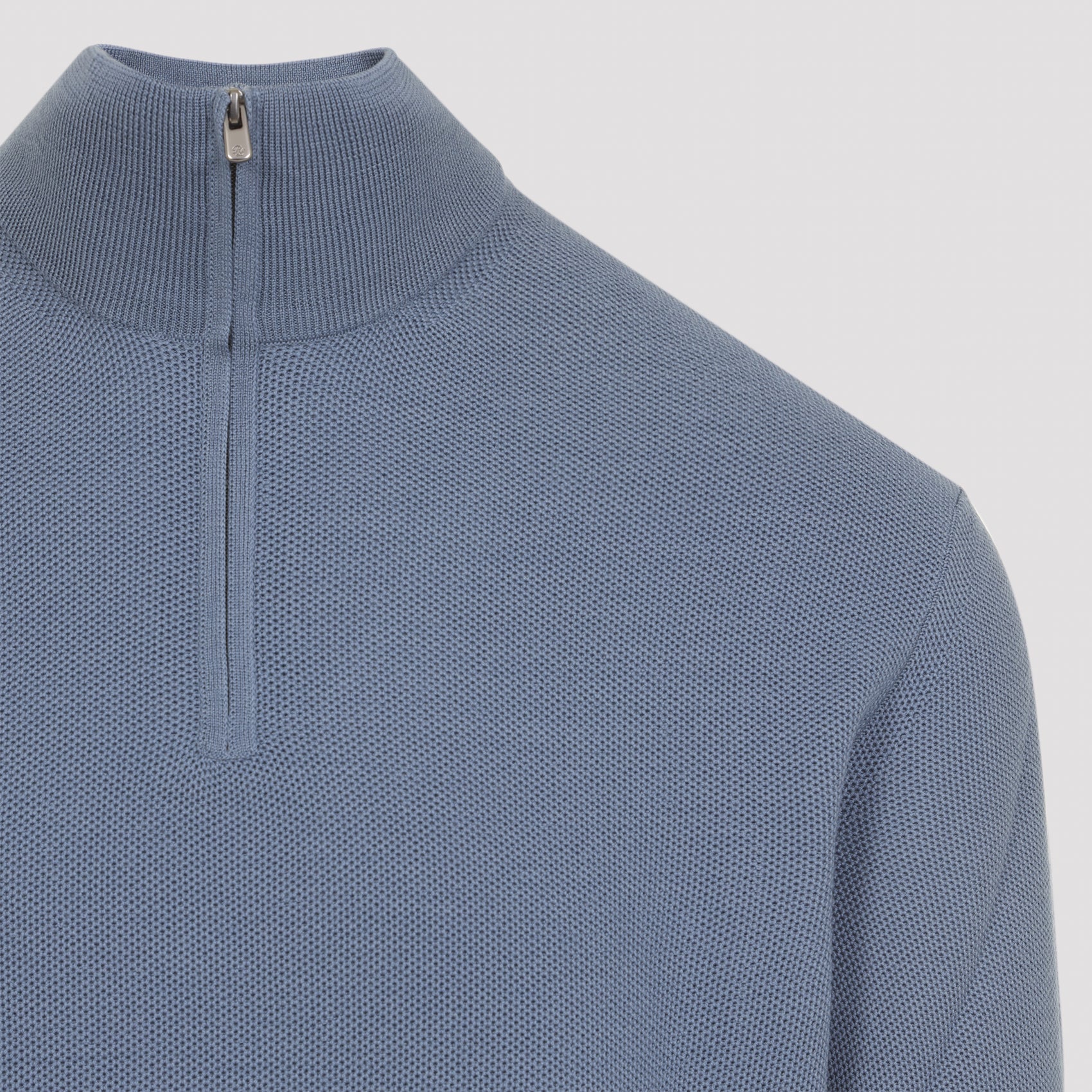 Pullover Blue Wool Sweater