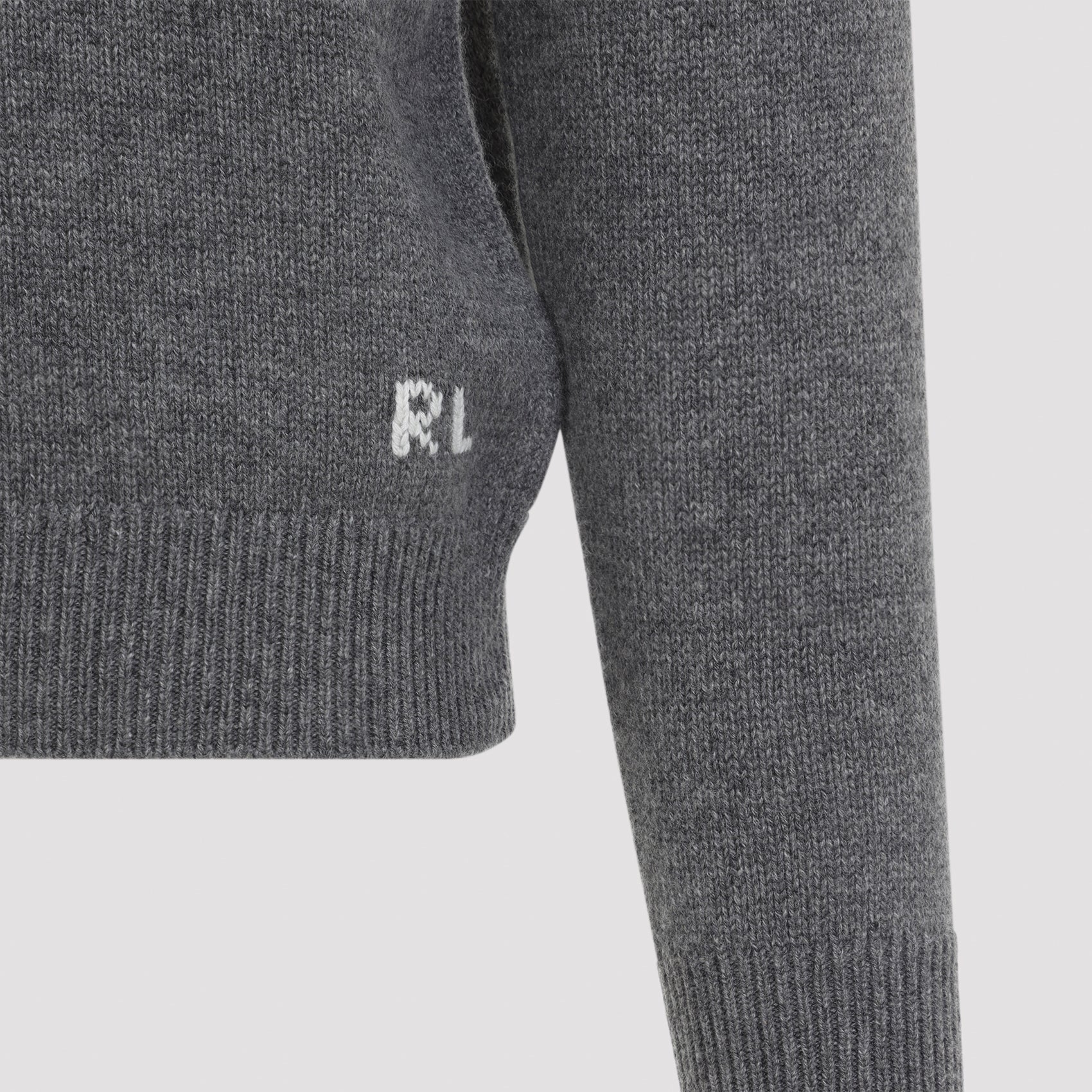 Bear Pullover Grey Cashmere Sweater
